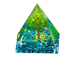 Orgonite Pyramid Healing Stone A02 -5cm