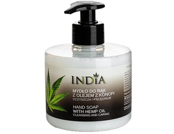 INDIA cosmetics tekuté mýdlo s konopným olejem 300 ml