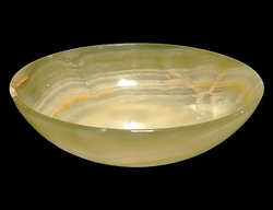 Pákistánský onyx - aragonit zelená miska - 20 cm - cca 624 g