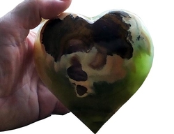 Onyx - aragonit srdce velké - 12x12 cm - cca 548 g